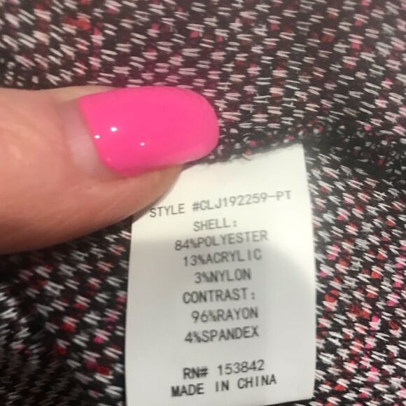 NWT melloday size XS petite pink tweed blazer - Picture 10 of 16